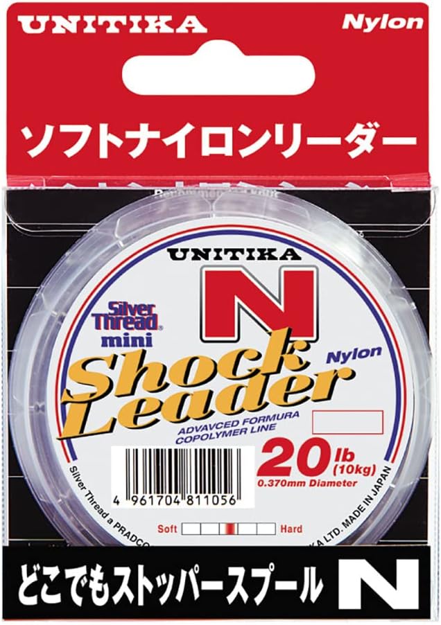 ユニチカ(UNITIKA) ソフトナイロンリーダー シルバースレッド mini ショックリーダー N