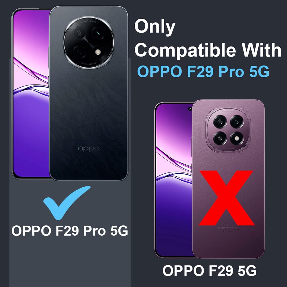 Image of Fashionury Crystal Clear Case for Oppo F29 Pro 5G | Yellowing Resistance | Transparent TPU Silicone | Raised Camera Lips | Slim Transparent Cover