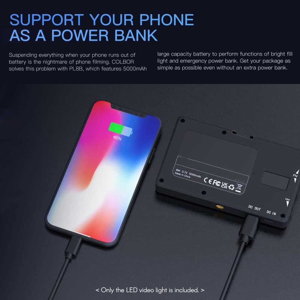 COLBOR PL8B Charging a Phone