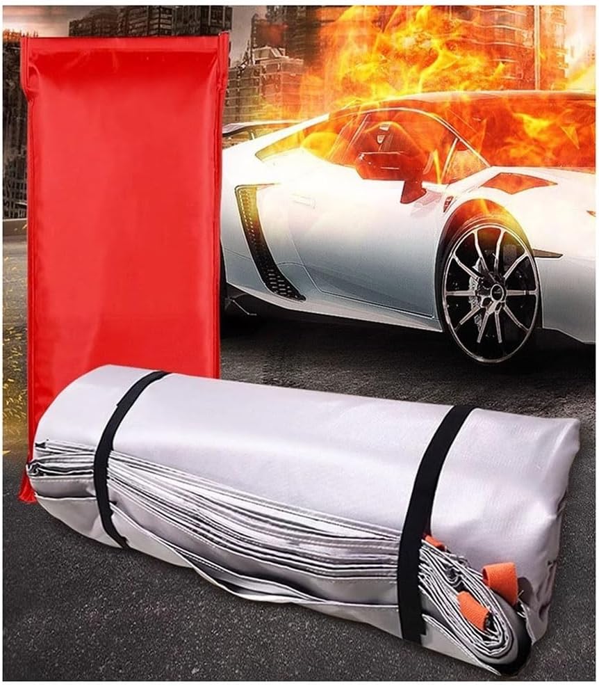 Emergency Fire Blanket, Flame Retardant Fire Extinguishing Cloth for House Camping Car Office Warehouse(13.2 * 19.7ft/4 * 6m)
