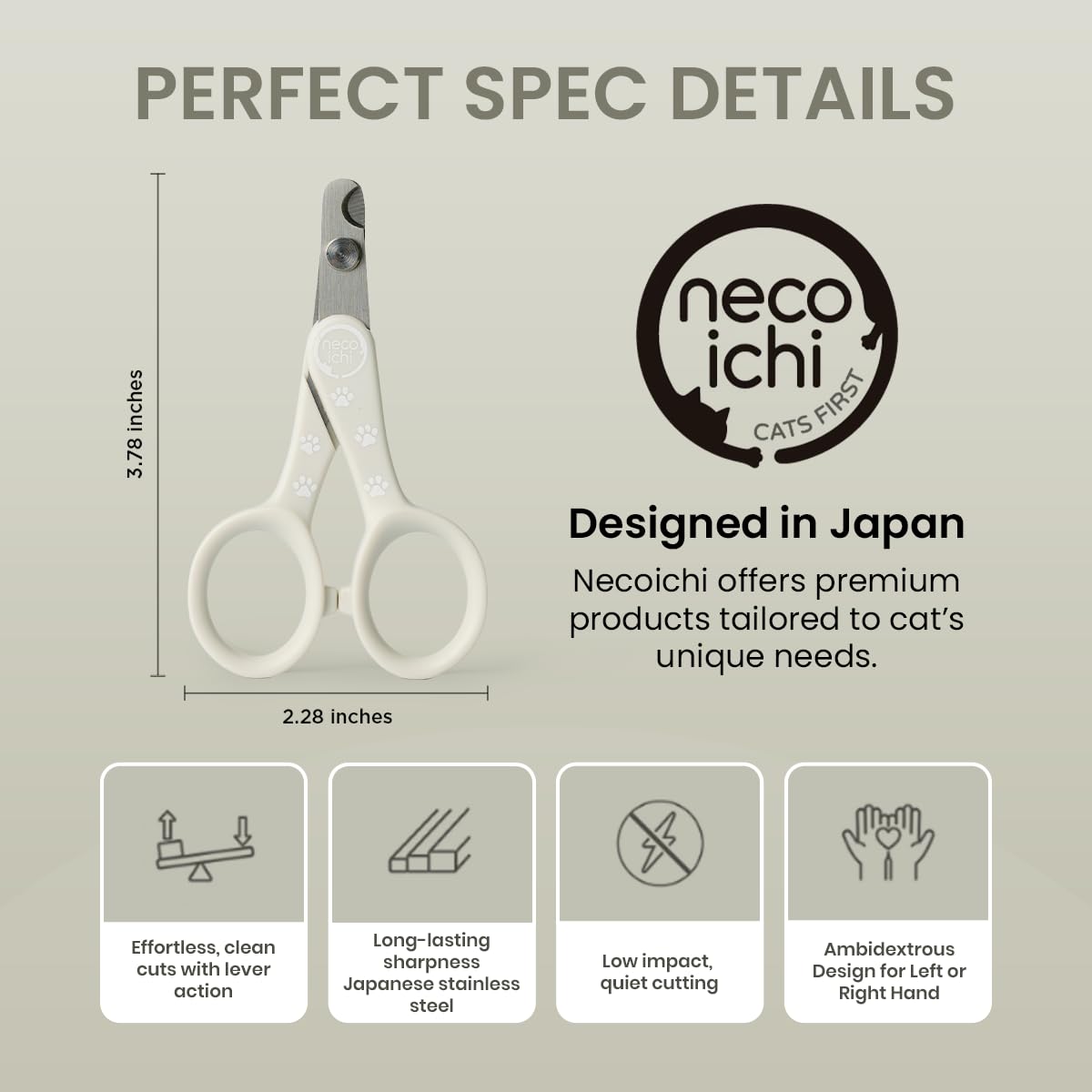 Amazon.com : Necoichi Purrcision Feline Nail Clippers | Lever