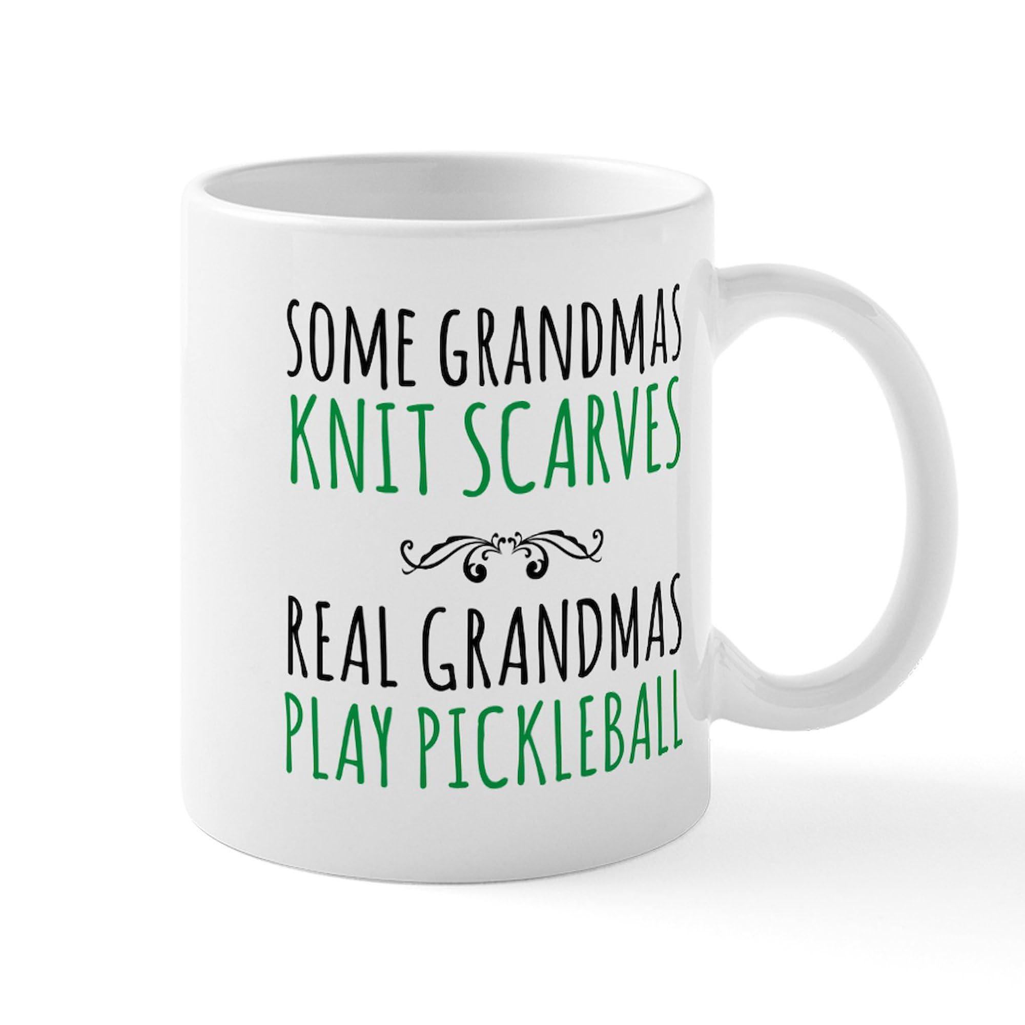 CafePress "Real Grandmas Play Pickleball" Ceramic Coffee Mug - 11 Oz, Dishwasher & Microwave Safe - View #4