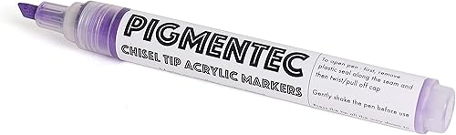 Miniatura 5 de Milltown Merchants Marcadores de pintura acrílica, juego de 12 rotuladores de pintura acrílica, marcadores de arte vibrante para clase, tablero de