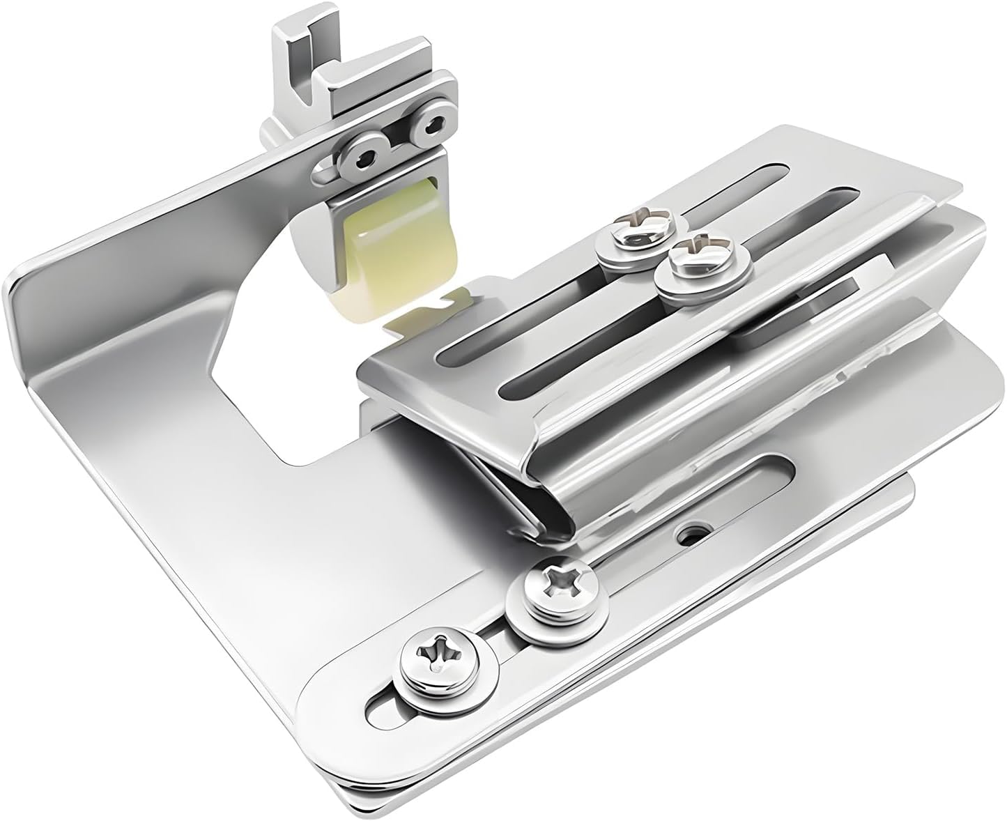 Smocking Pleater Machine, Pleat Bottom Flat Presser Foot for Industrial, Adjustable Width & Position, Replaceable Pleater Blades, for Lace/Trim Pleating & Fabric Feeding