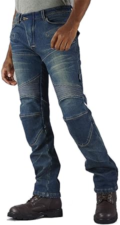 Amazon コミネ Komine バイク用 スーパーフィットウォームデニムジーンズ インディゴブルー Xl Wj 921s 秋冬春向け 防寒 Ce規格レベル2 ストレッチ素材防風プロテクター 車 バイク 車 バイク