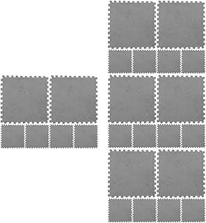 Toyvian Tapete De Quebra-Cabeça Para Exercícios 24 Peças Piso De Treino Acolchoado Tapete Ocupado Espuma Interligada Tapete De Ginástica Para Bebês Tapete De Chão Para Crianças