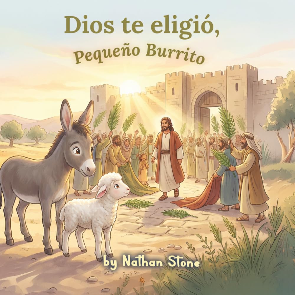Dios te eligió, pequeño burrito: Un libro ilustrado cristiano para la temporada de Pascua (niños de 3 a 6 años) (Fiestas con Significado para Pequeños Corazones)