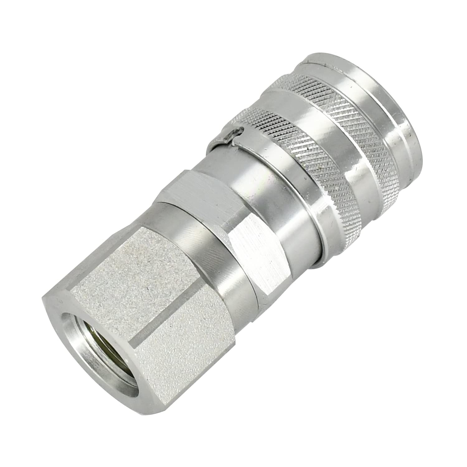 Tendparts Female Hydraulic Quick Coupler Flat Face 1/2 3625 PSI FEM?501?10FO?NL Compatible with Bobcat Skid Steer Loader 463 553 763 Compatible with Case Skid Steer Loader 410 430 450 465 420