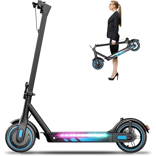 Electric Scooter for Adults,350W/500W/600W Powerful Motor,8.5/10” Tires,Up to 19/25 MPH,15/22/28 Mile Range,Dual Braking System,Foldable Lightweight EScooter for Young,Max Load 265 LBS,APP Control
