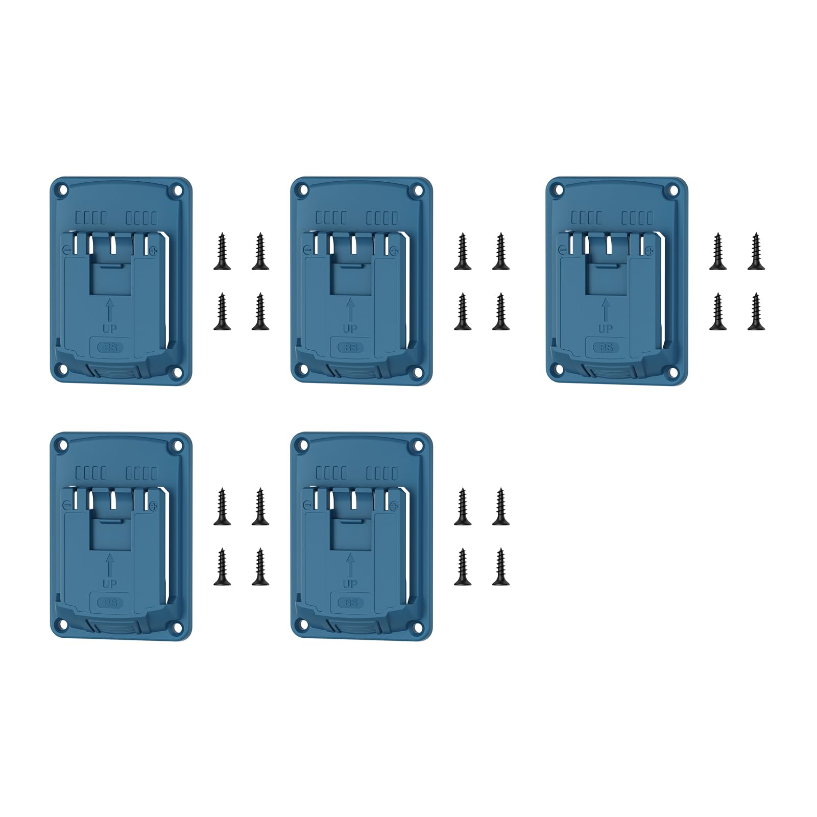 Zxfdsfdbnm 5Pcs Heavy Duty Tool Hanger Bracket Organizers For 18V Systems Perfect For Compacted Workshop And Home Garage Wall Mount Base Bracket