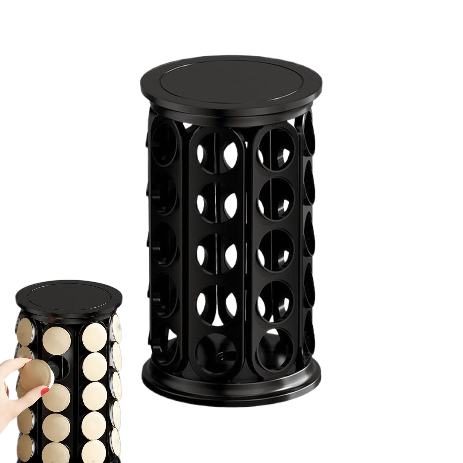 Organizador De Cápsulas De Café Organizador Rotativo 360° Bajo Armario