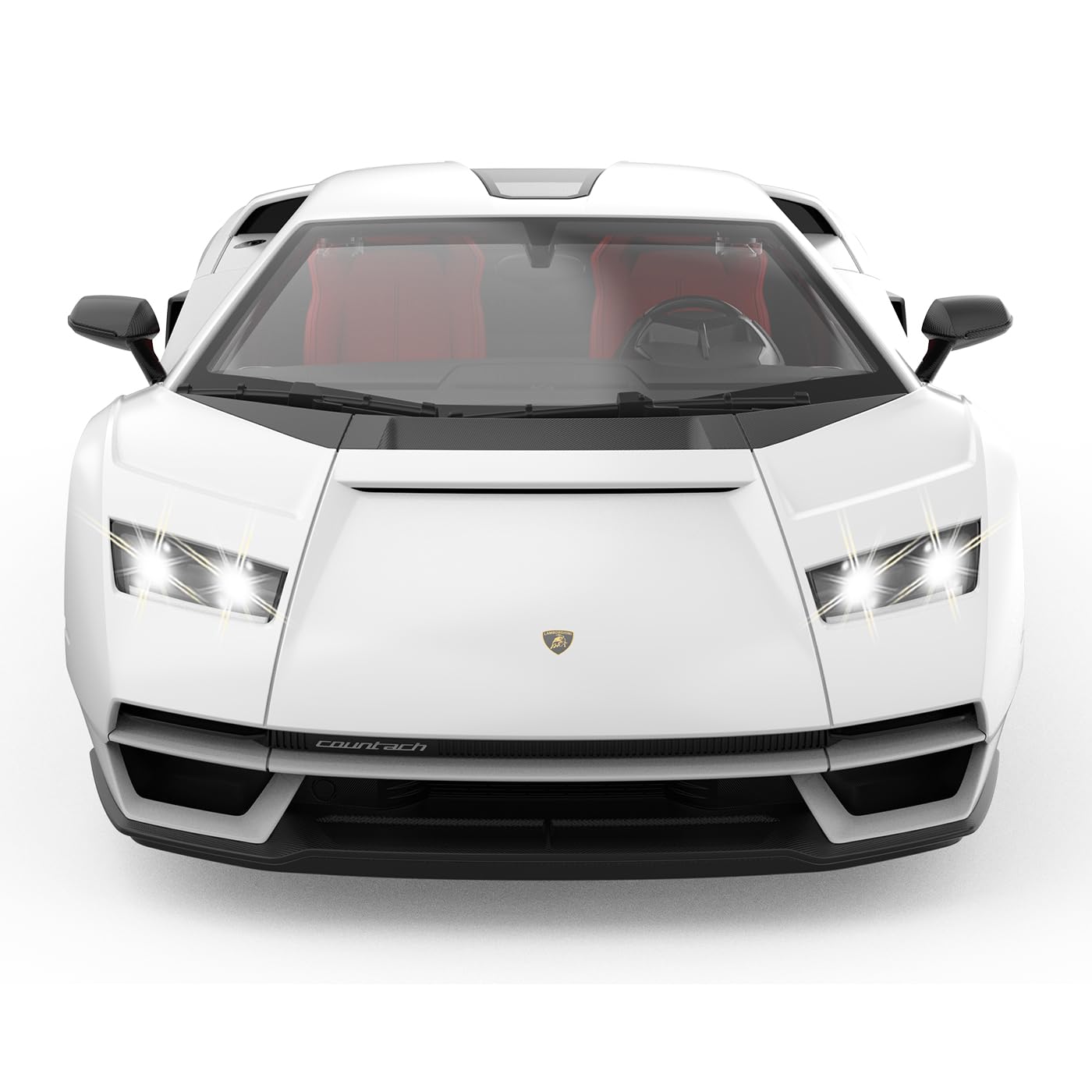 JAMARA Lamborghini Countach LPI 800-4 1:16 Biały 2,4 GHz - Oficjalna licencja, szczegółowe wnętrze, wierne malowanie, przezroczysta przednia szyba, światło LED, samochód RC