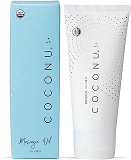 Coconu Organic Coconut Massage Oil for Couples - Edible Body Oil Safe fo...