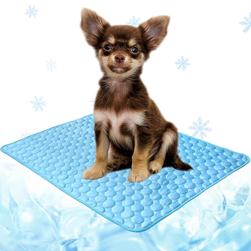 Tapete refrescante para cães em tecido respirável e lavável NXDZI, B-Blue-1 Pc, 71 x 56 cm