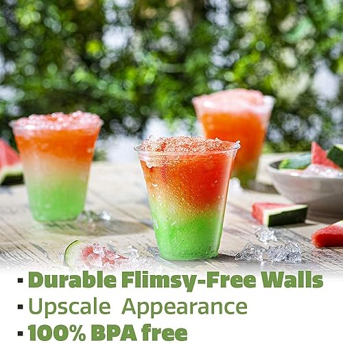 Miniatura 3 de Comfy Package Caja de 1,000 vasos de plástico transparente PET de 12 onzas para fiestas, ideal para bebidas frías, batidos y fiestas