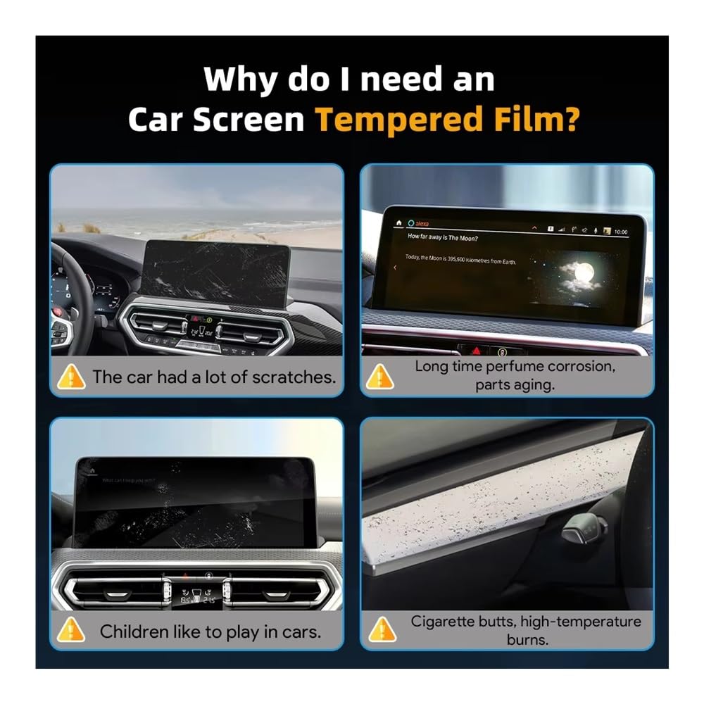 Protectores Pantalla Navegación Protector De Pantalla Cristal Templado Para Consola Central Coche Para G01, G02, X3, X4, 2022-2023 Para Volante A La Izquierda (LHD)