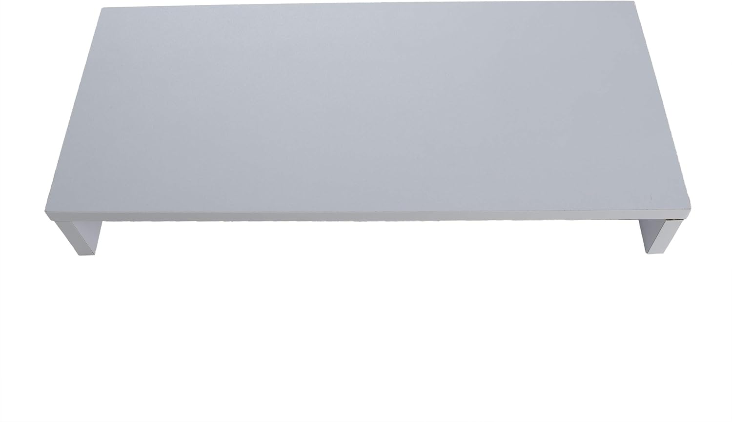 Mind Reader Woodland Collection, Monitor Stand, 33 lb. Capacity, Desktop Organizer, White