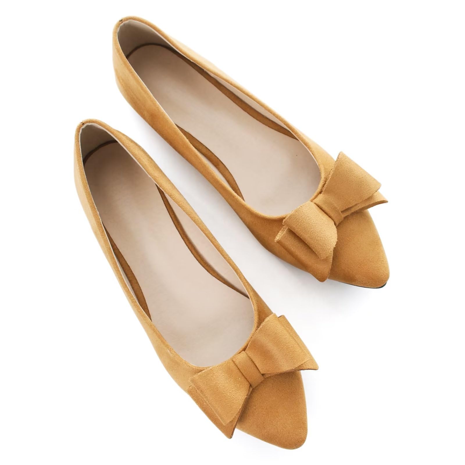 StunnerWomen Cute Slip-On Ballet Shoes Soft Solid Classic Pointed Toe Flats