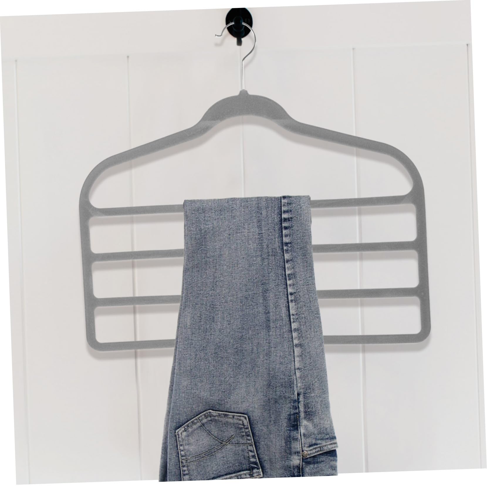 ABOOFAN 10pezzi Grucce Multi-strato Per Pantaloni Armadio Salvaspazio Antiscivolo Appendini Sottili Per Jeans e Accessori Organizzatore Scomparti Per Guardaroba Ordinato