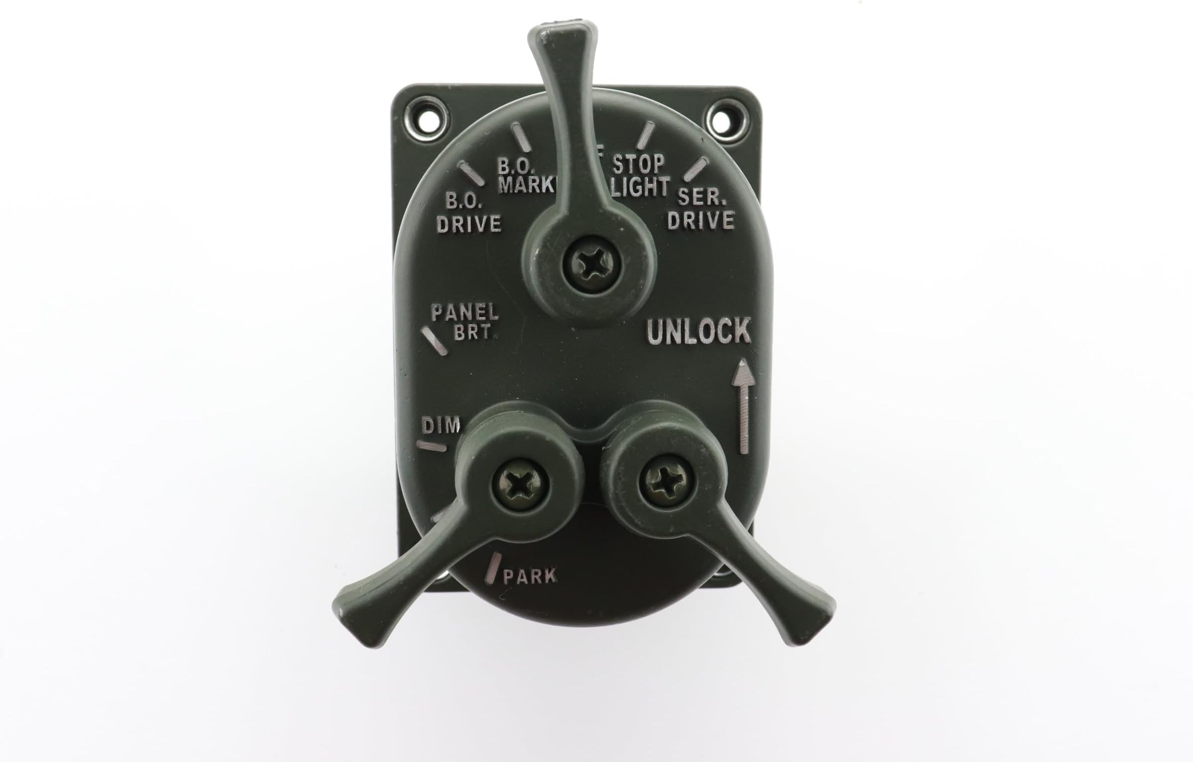 PB Master Light Switch Green Color 24v Compatible for Military Vehicle, HMMWV