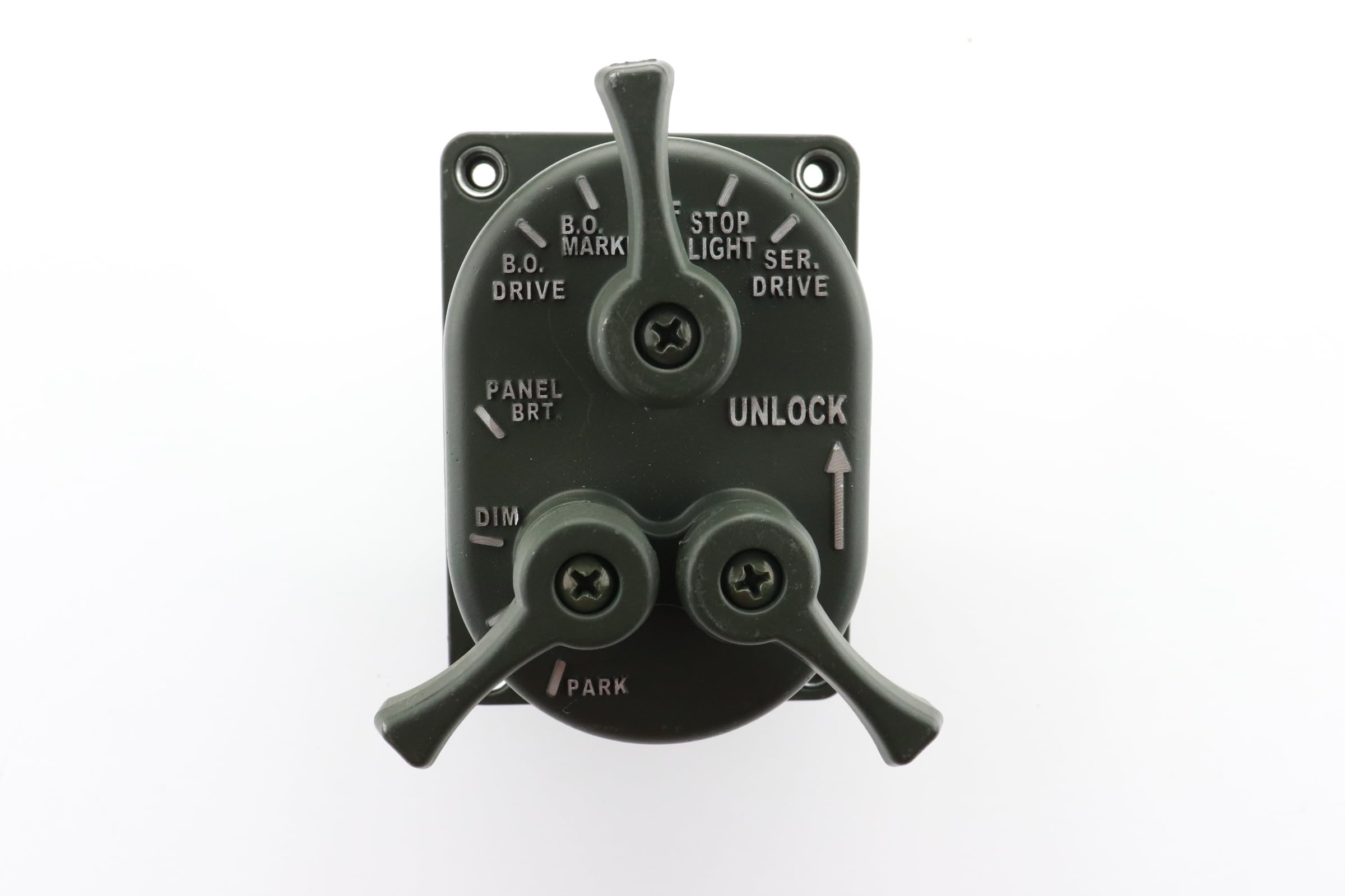 PB Master Light Switch Green Color 24v Compatible for Military Vehicle, HMMWV