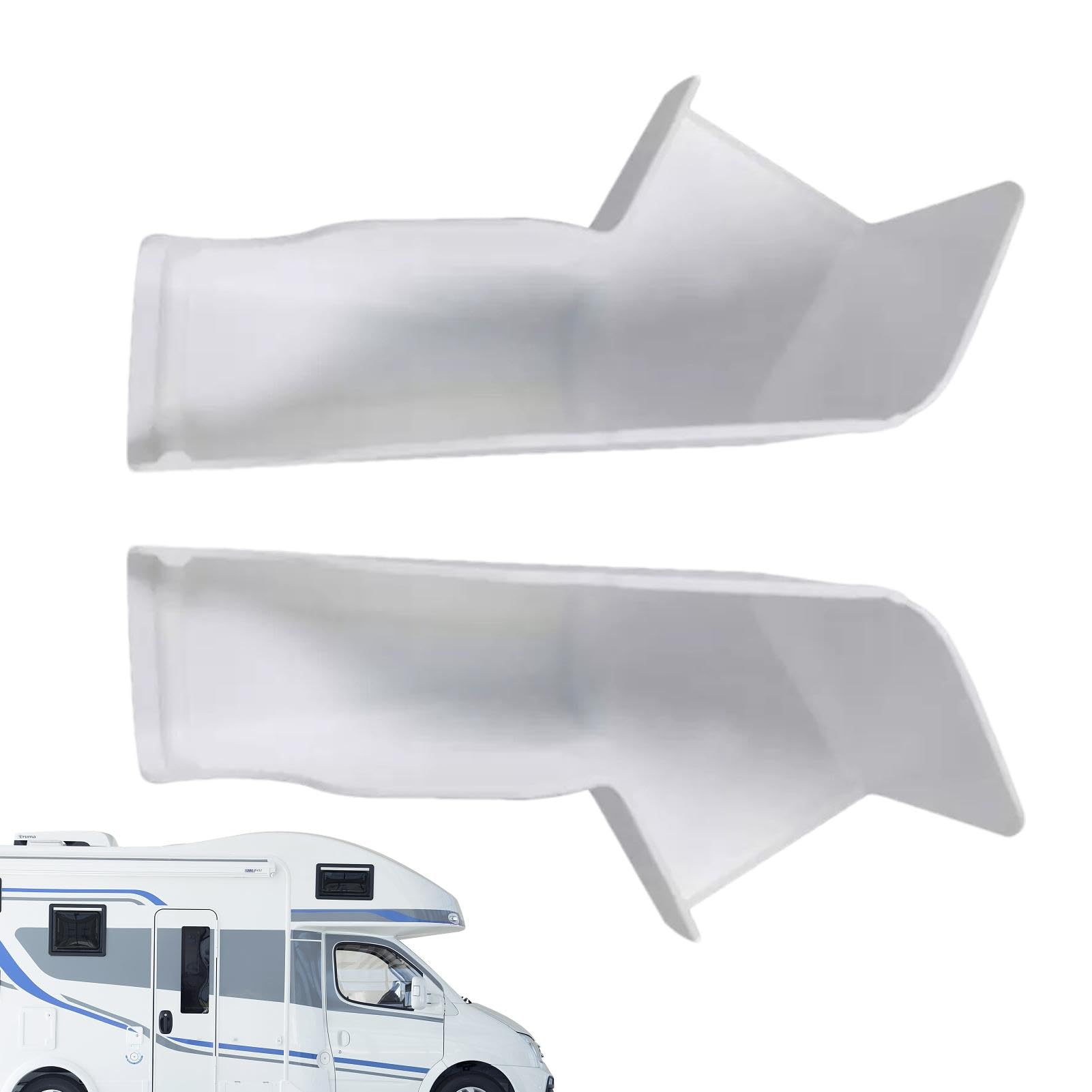 Dachrinnenauslauf Für Wohnmobile, Dachrinnenset Für Schuppen - Wohnmobil-Dachrinn-enverlängerungen Regenrinnenauslauf,Linke Und Rechte Seiten-Rv-Regenrinne, Dachreling-Dachrinnen-laufschutz,