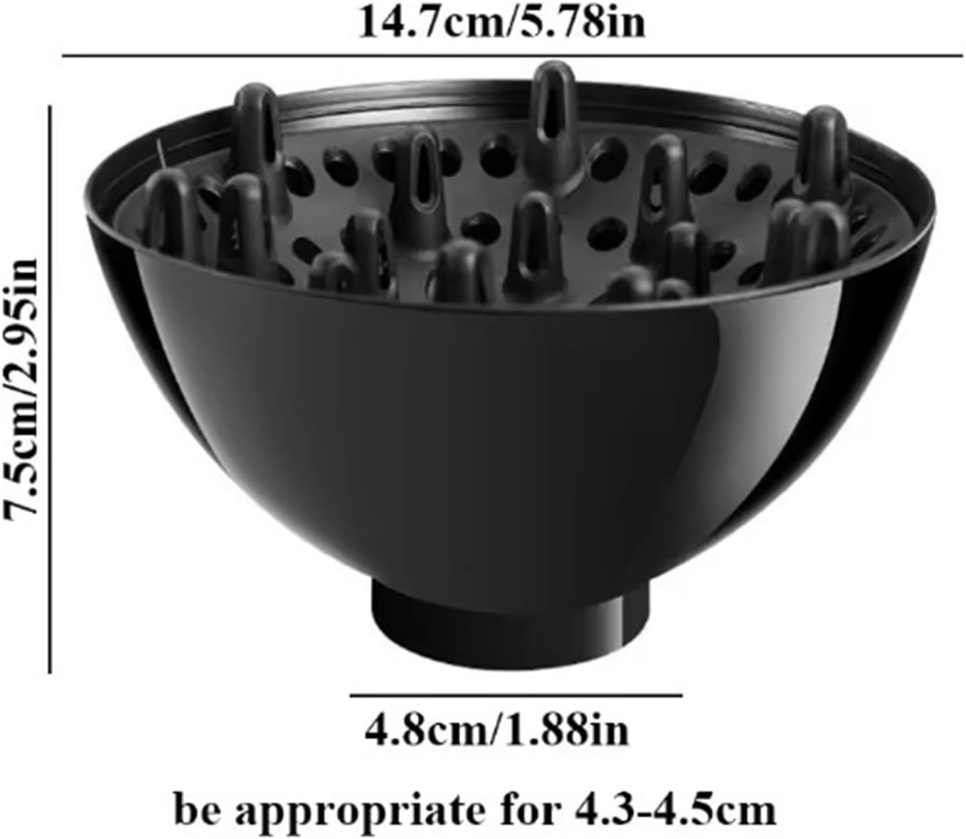 Universal Curling Hair Dryer Air Nozzle Professional Hair Straightener Dryer Nozzle Diffuser Wind Blower Hair Dryer Accessories(C 1PCS)