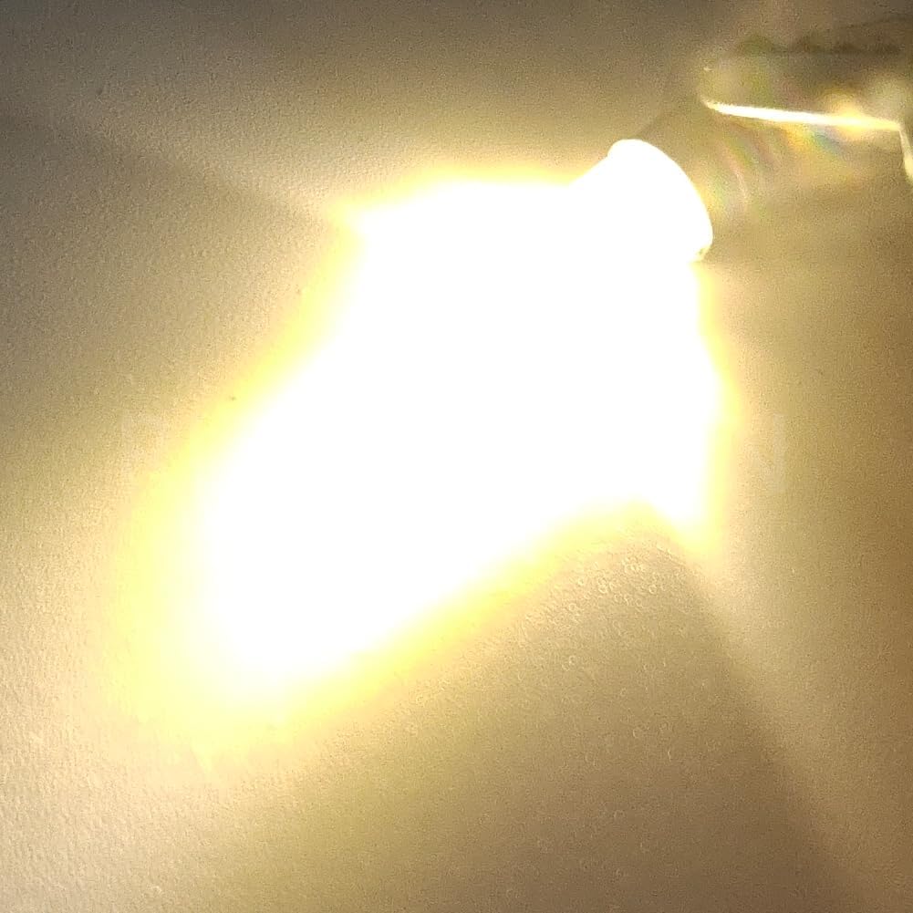 Ruiandsion E5 LED Bulb Warm White 12V E5 E5.5 Screw Base LED Bulb Upgrade for Modle Train Lights(Pack of 4)