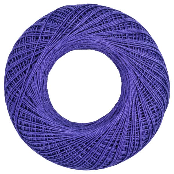 Image of Aunt Lydia Classic Violet Crochet - 3 Pack of 350y /320m - Cotton - Gauge 10 - Crochet