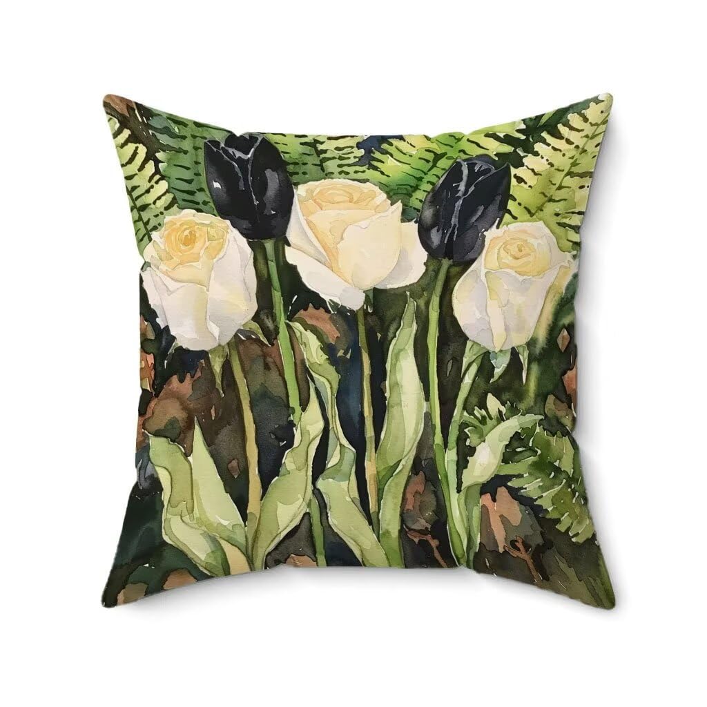 Poduszka outdoorowa 70 x 70 cm, zestaw 4 kolorów, poszewka na poduszkę, runo, wodoodporna, len, poduszka na sofę, HD, dwustronny nadruk, poduszka dekoracyjna do użytku na zewnątrz, do ogrodu, na taras