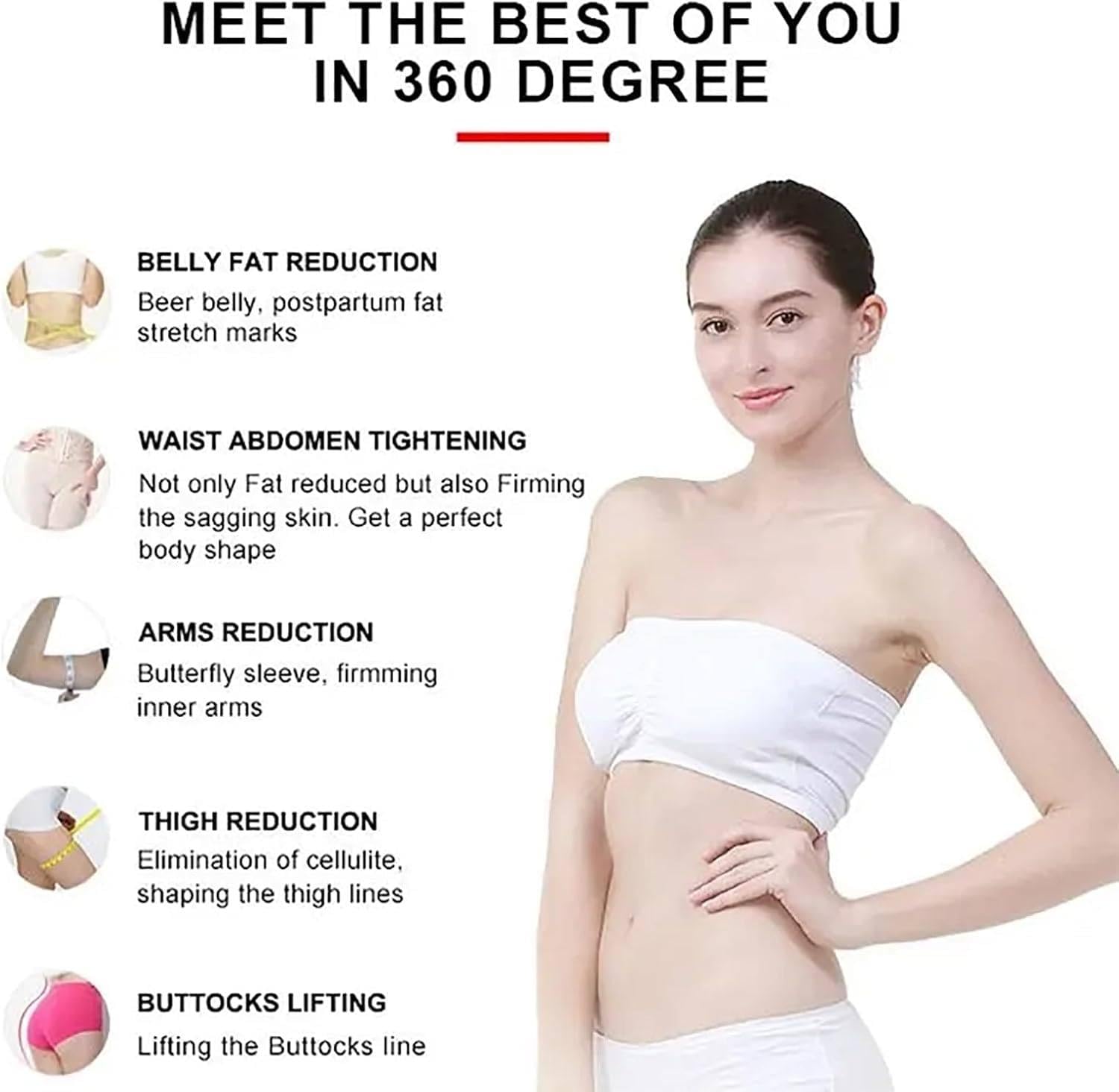 Macchina Dimagrante per Massaggio Vibrante Portatile, Macchina Bruciagrassi con Vibrazione Anticellulite, per la Riduzione della Cellulite di Corpo, Pancia, Vita, Braccia e Schiena
