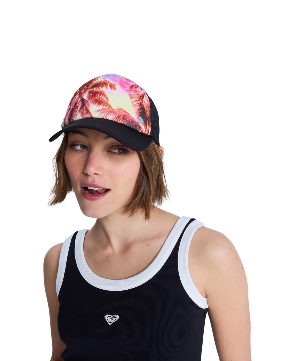 Roxy Trucker Cap Beautiful Morning Womens White