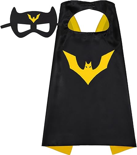 Aodai Capas de superhéroe para niños, disfraces de Halloween y disfraces, capas de juguetes de superhéroes de 4 a 10 años para regalos de fiesta de