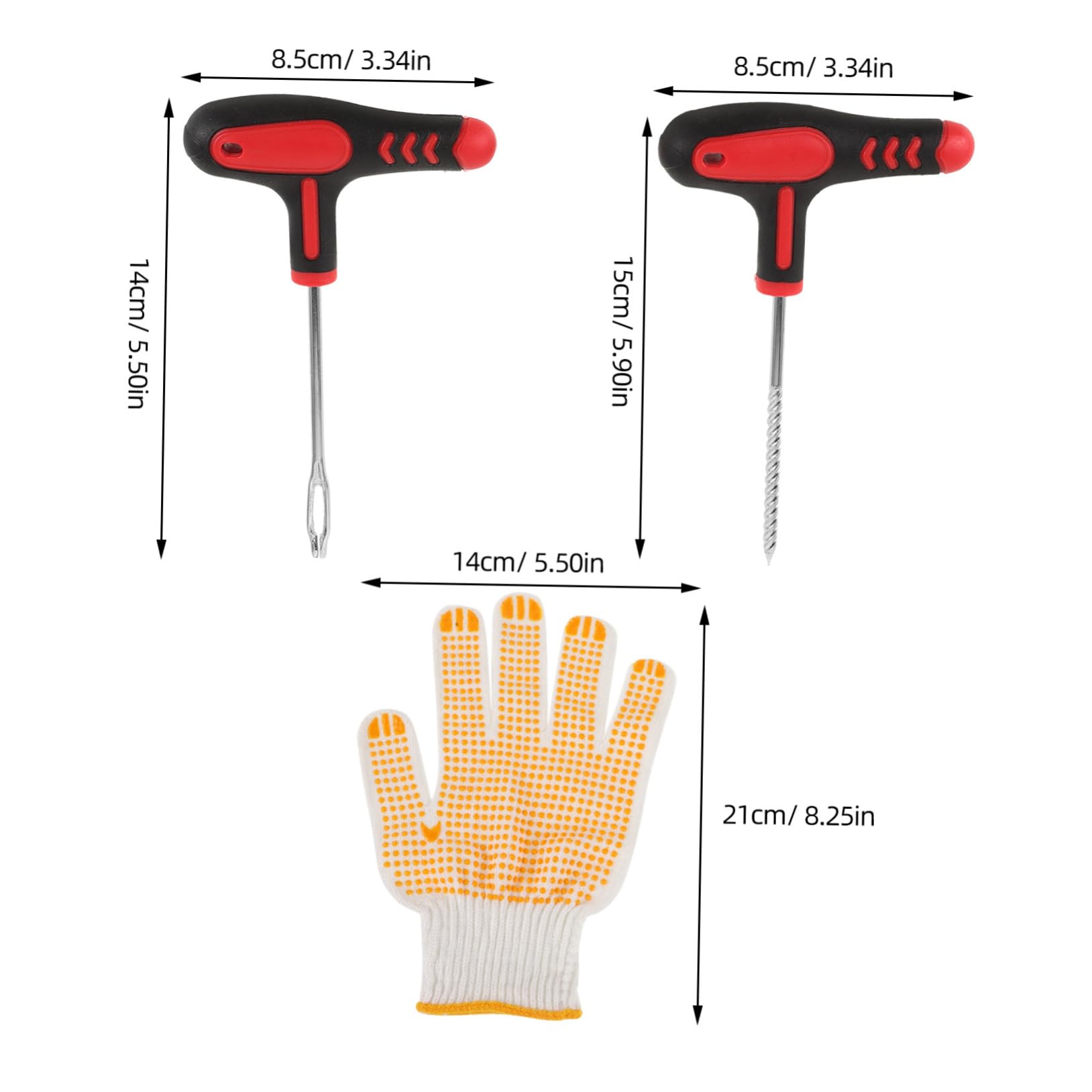 OUNONA - Repair Tool Set Car Motorcycle ATV Utv Tire Patch Kit Heavy Duty Professional