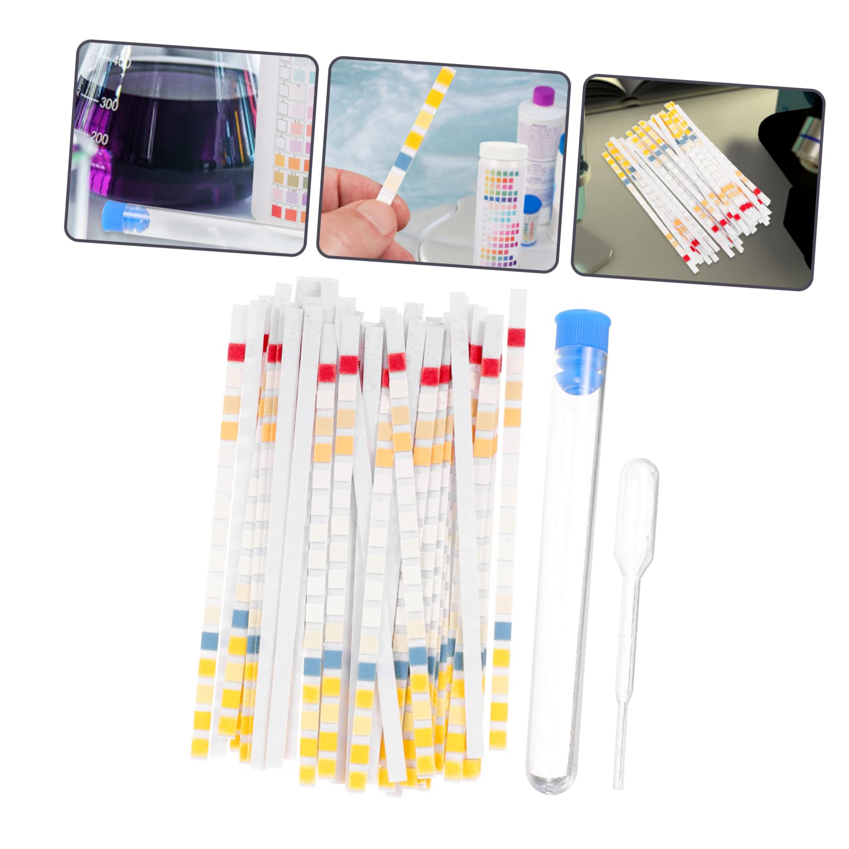 3 Series Tiras De Prueba De Agua Potable Kit De Análisis De De Agua Con Gotas Y Tubos De De Usar Y Resultados Rápidos Herramienta De Detección De Del Para 50 Piezas*3