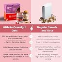 MiHeSo Overnight Oats Assorted 420g (7 x 60g) | Rolled Oats & Oatmeal Breakfast | High Fibre | Source of Protein & Calcium | With Almonds & Seeds gallery image