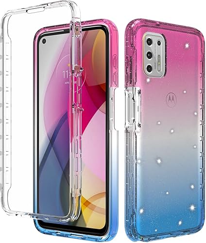 Miniatura 5 de Funda de cuerpo completo diseñada para Motorola Moto G Stylus 2021, con protector de pantalla integrado, absorción de golpes, antiarañazos,