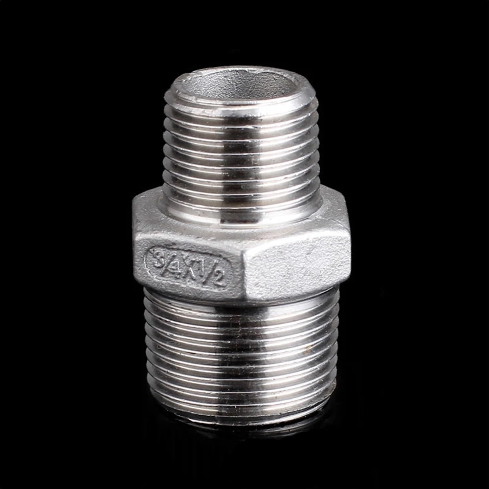 1/8" 1/4" 3/8" 1/2" 3/4" 1" 2" 3" 4" bspt Male Reducer Hex Nipple 304 Stainless Steel Pipe Fitting Connector Coupler (2 To 1-1l4 inch) Brass Hose