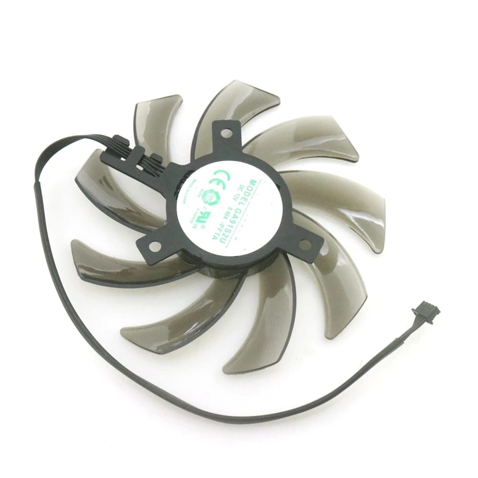 Youngran GA91S2U -PFTA DC12V 0.40A 4 Cable 4pin 85mm Vga Ventilador Compatible con Pensilvania L IT RTX2060 2060S GTX1660 1660S 1660 TI Tarjeta de gráficos Ventilador de enfriamiento Leisurely