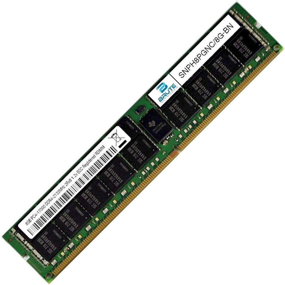 SNPH8PGNC/8G-BN - 8GB DDR4-2133Mhz 2Rx8 ECC Registered RDIMM (Compatible with OEM PN# SNPH8PGNC/8G)