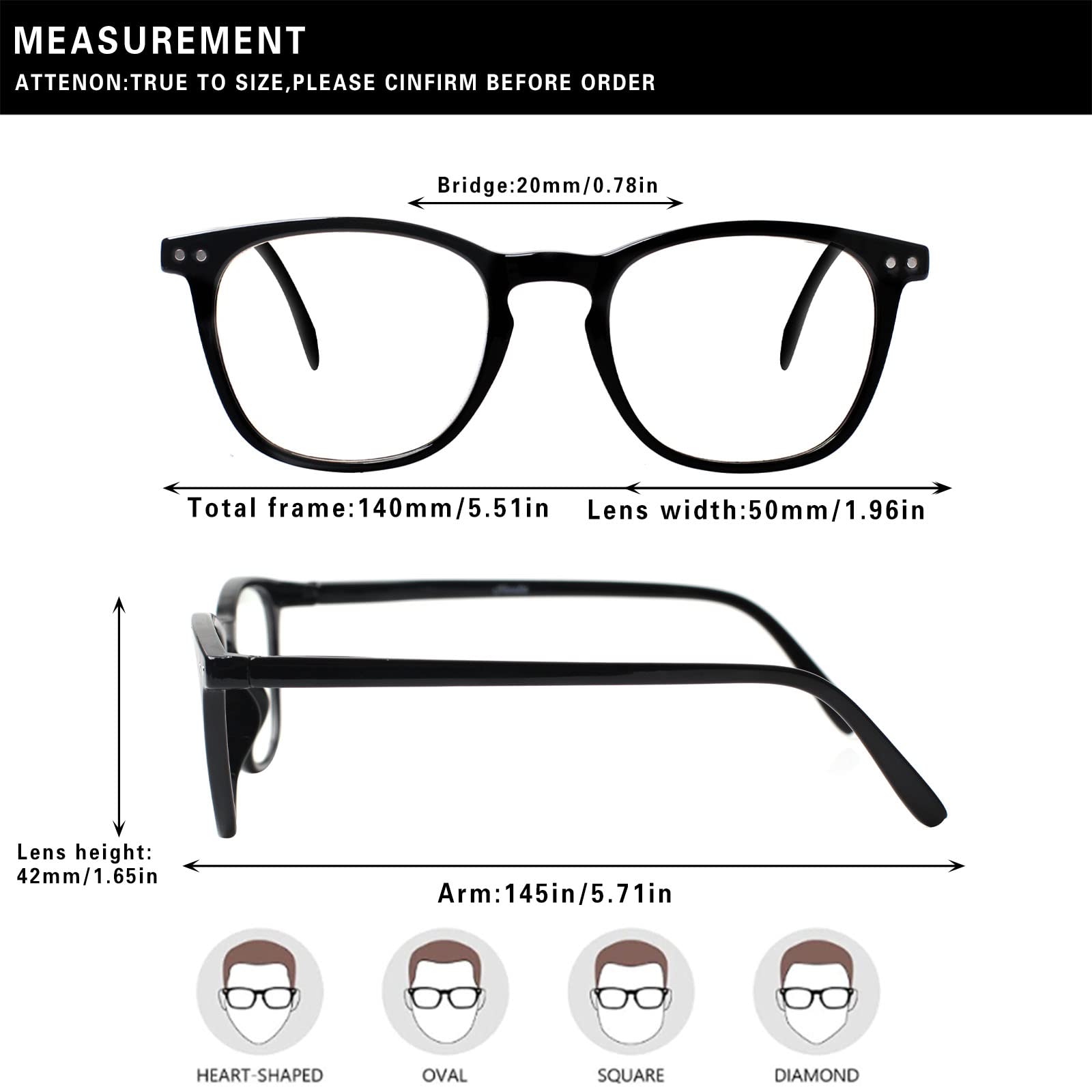 Henotin Blaulichtblockierende Lesebrille, Federscharnier, Computer-Lesegerät, für Männer und Frauen, UV-Filterlinsen (3 gemischte Farben, 0,75) 3 Stück