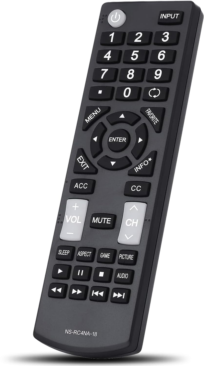 NS-RC4NA-18 Universal Replacement TV Remote Control Fit for All Insignia Smart TVs