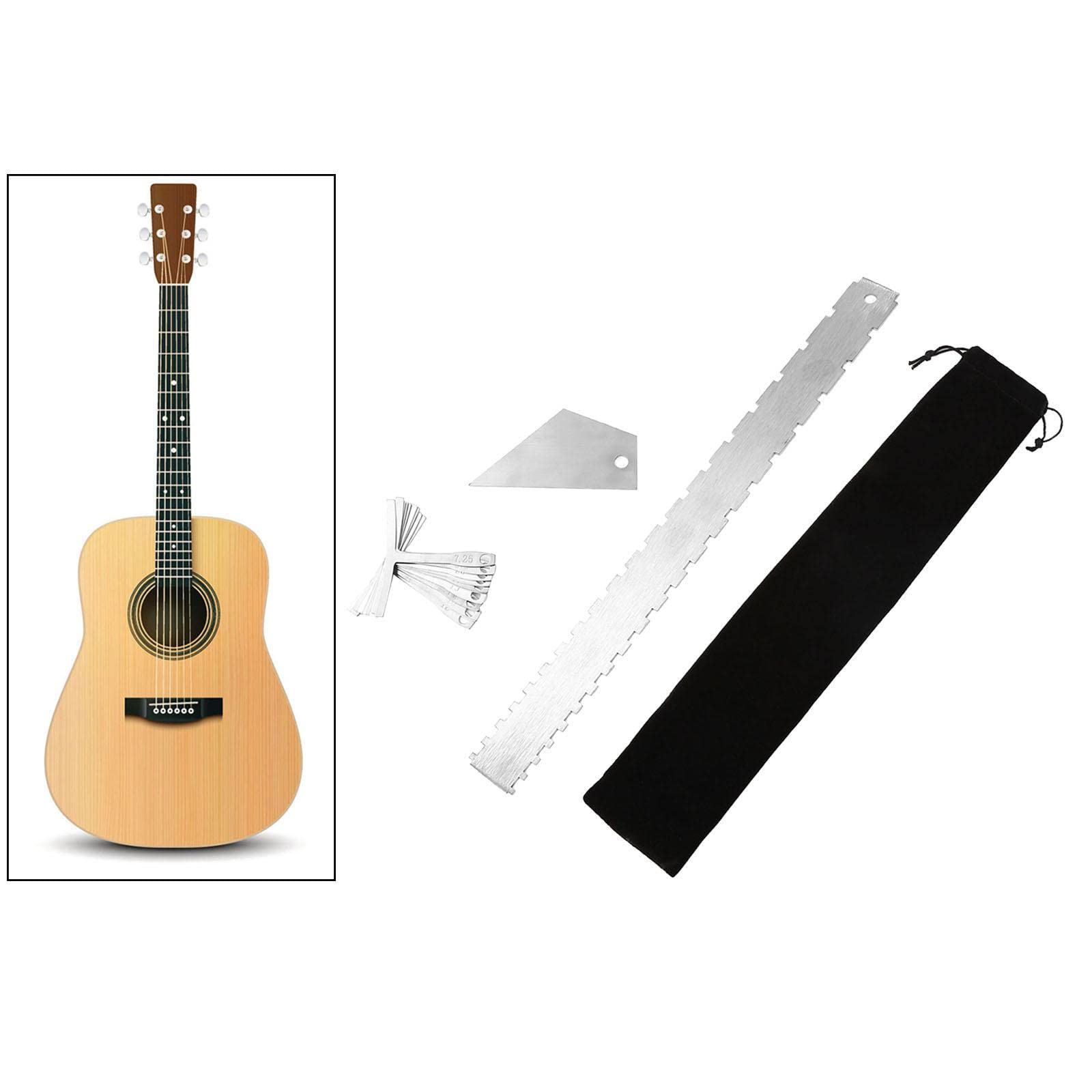 Herramientas De Guitarra Herramienta De Medición para Luthier De Guitarra Herramienta De Medición De Cuerdas Inferiores
