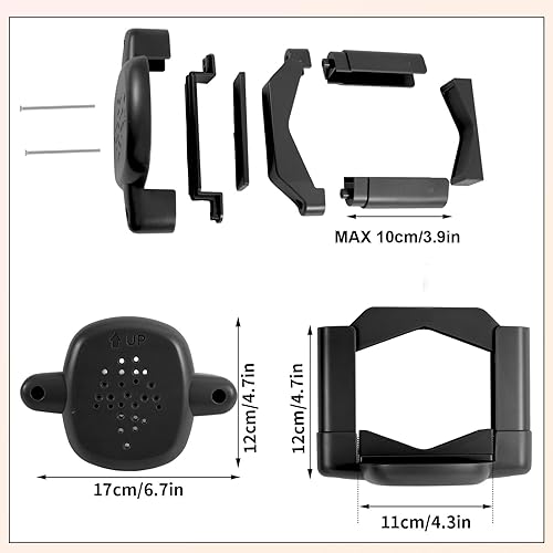 Miniatura 2 de 2 adaptadores de barandilla para puerta de bebé, accesorios de montaje sin taladro, kit de montaje universal para puerta de bebé, para barandillas