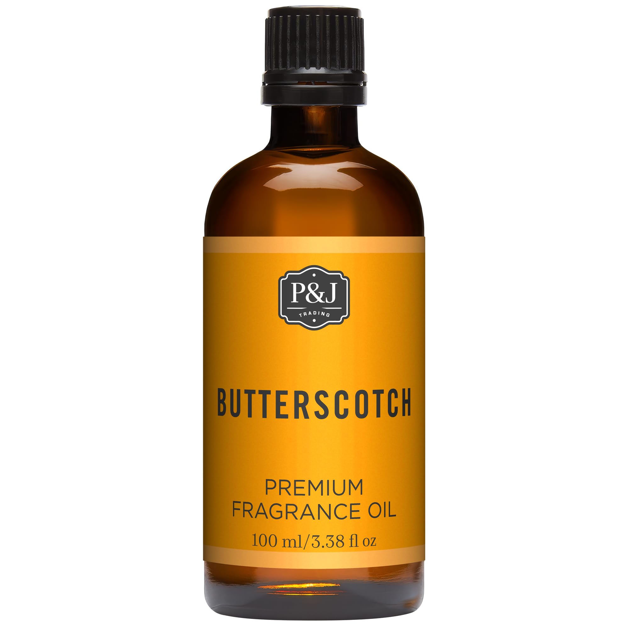 P&amp;J Trading - Butterscotch Scented Oil 100ml - Fragrance Oil for Candle Making, Soap Making, Diffuser Oil