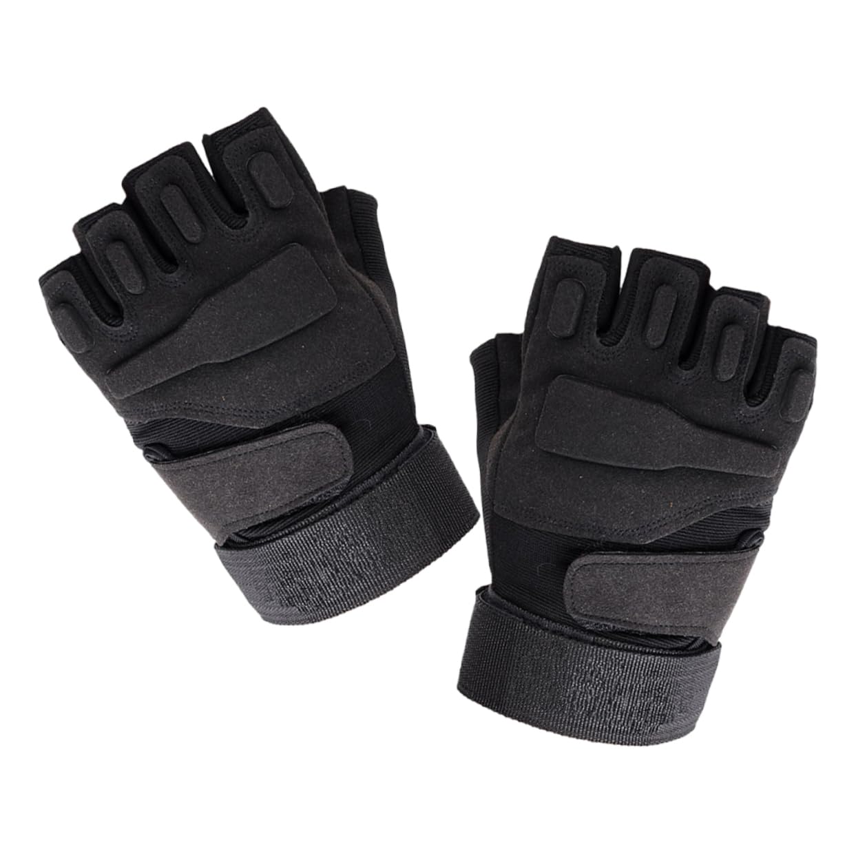 ibasenice Half Finger Cycling Gloves Shockproof Breathable Bike Gloves Warm Outdoor -Sweat - Design for Cycling Running Fishing and Hiking Black s