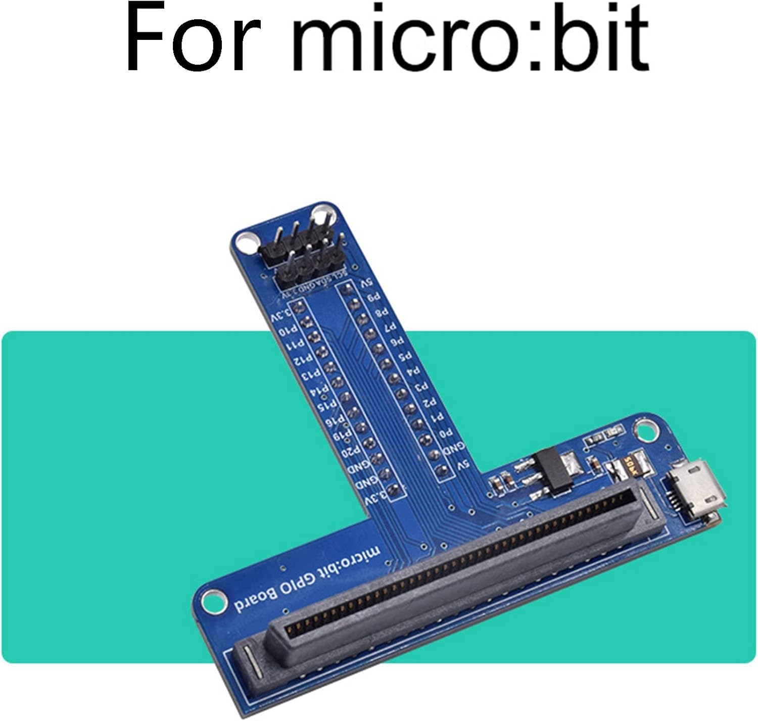 2X T-Type Expansion Adapter for Microbit Breadboard Python Graphical Programming Interface for Microbit
