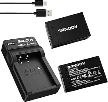 Amazon | Sanoov LP-E17 2*1300mAh 大容量バッテリーFor RP R50 M6