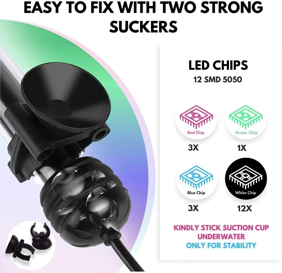 KickAt Store KickAt Multi-Color LED Aquarium Light - Image 5