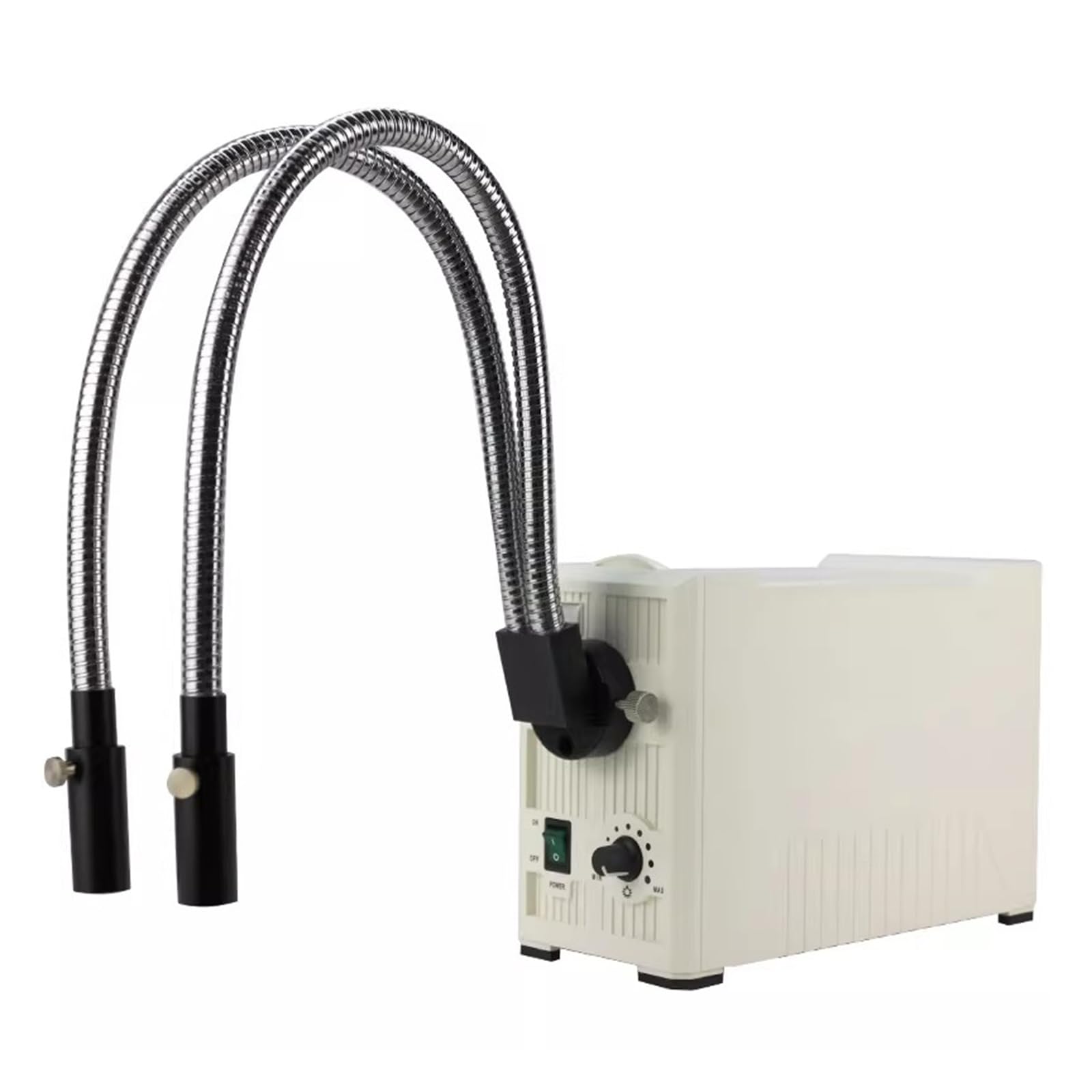 XNZJHPP 30W LED Microscope Light with Dual Gooseneck, 6500K Adjustable Brightness & Aperture, Shadow-Lab Illuminators for Precision Lighting